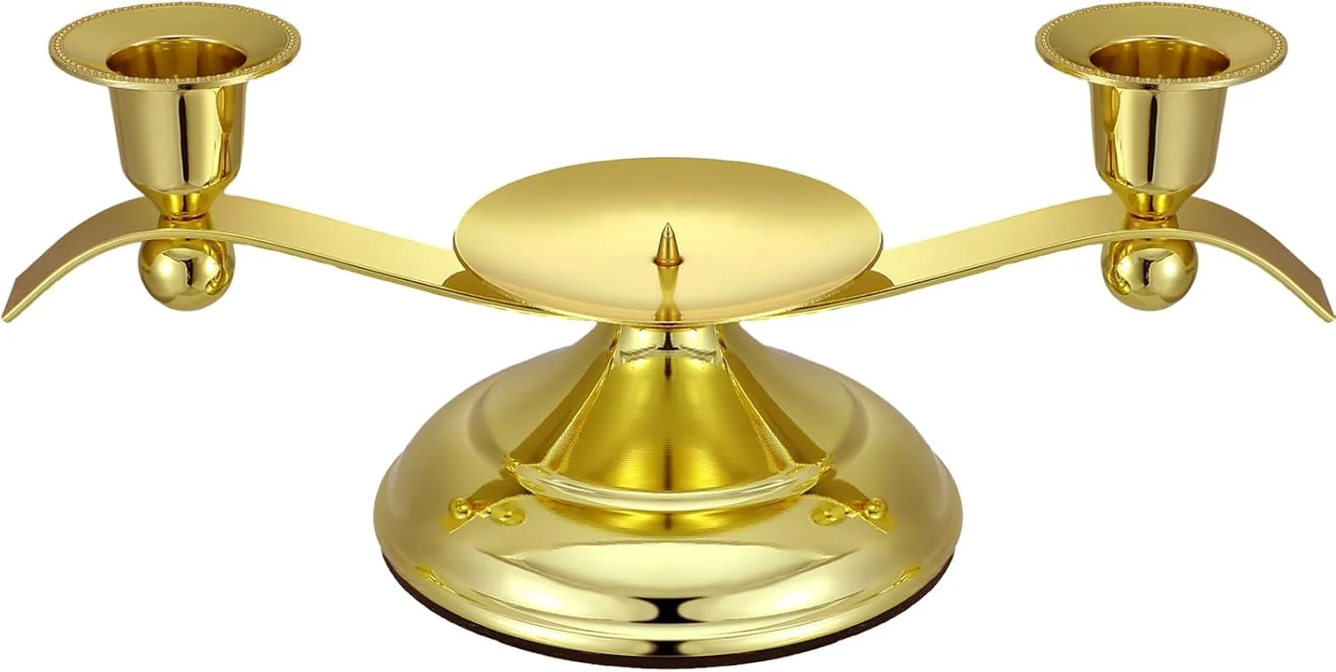 Ziliny Unity Candle Holders for Weddings 3 Arm Iron