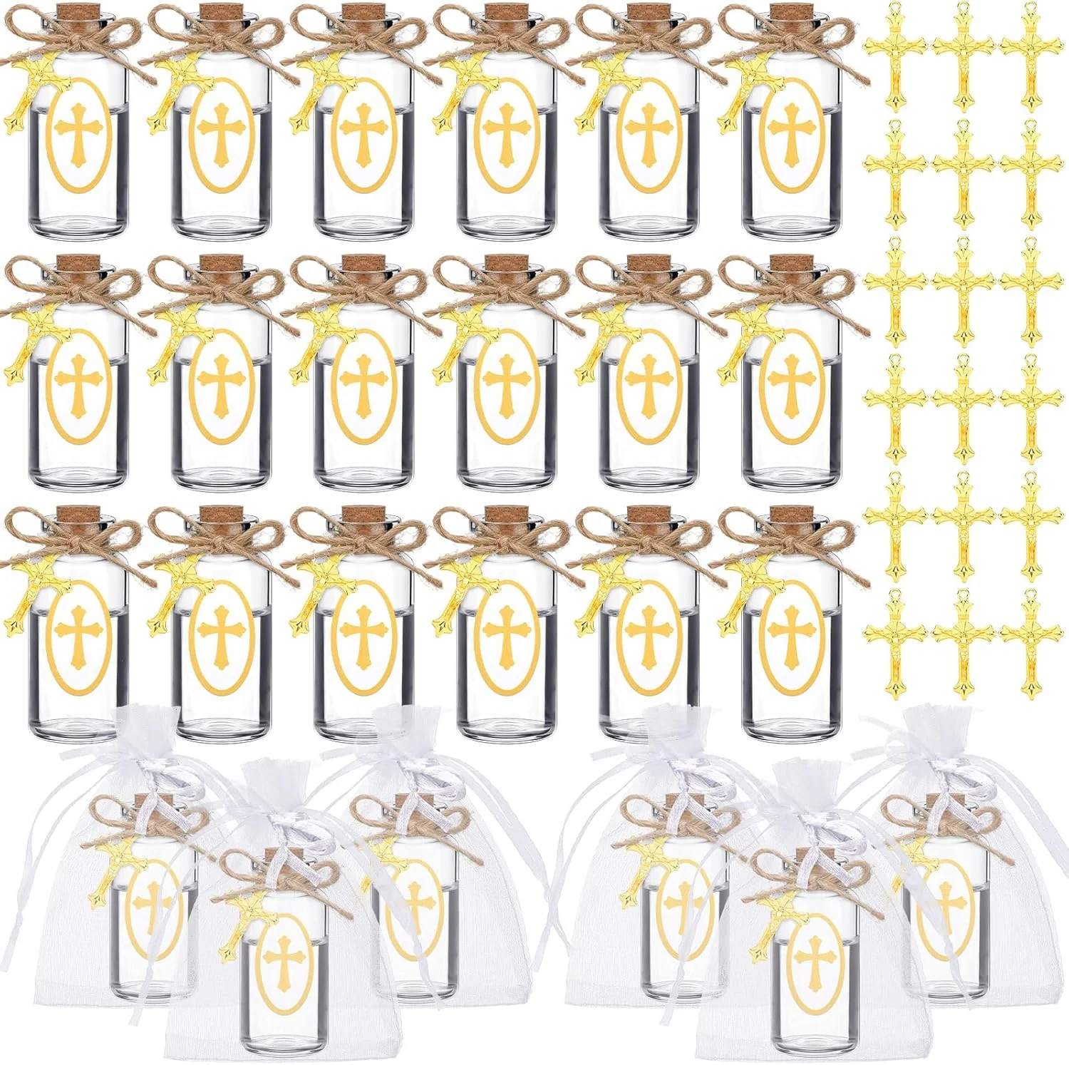 Ziliny 48 Set Holy Water Bottle Botellitas Para Agua