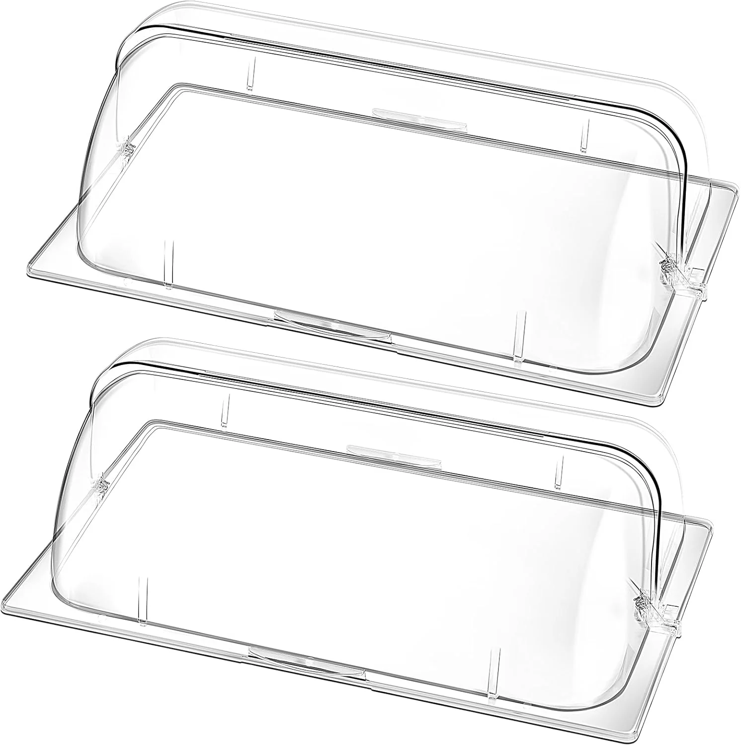 Ziliny 2 Pcs Clear Chafing Dish Covers Full Size
