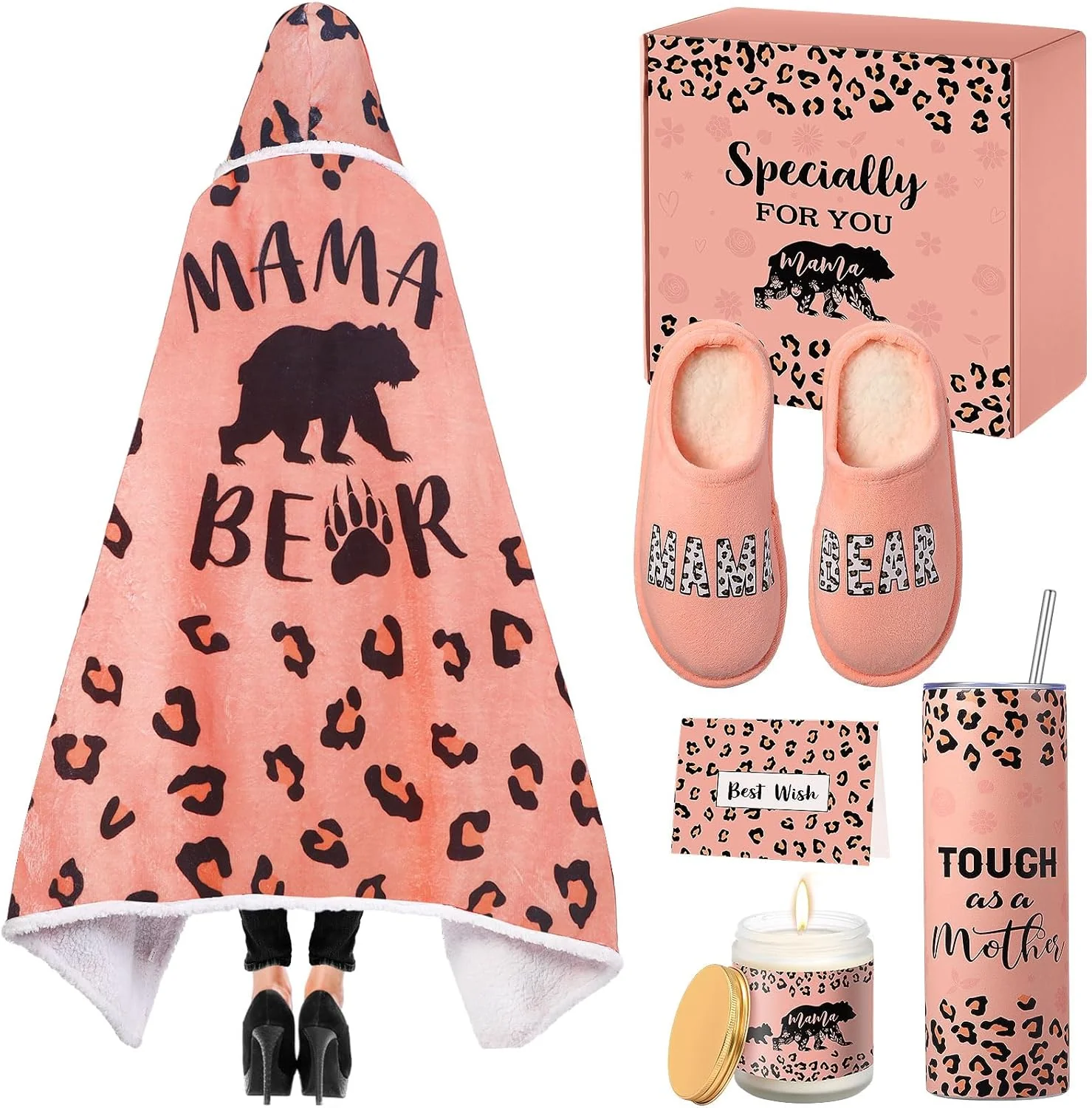 Ziliny 6 Pcs Mama Bear Gifts Set Mom Wife