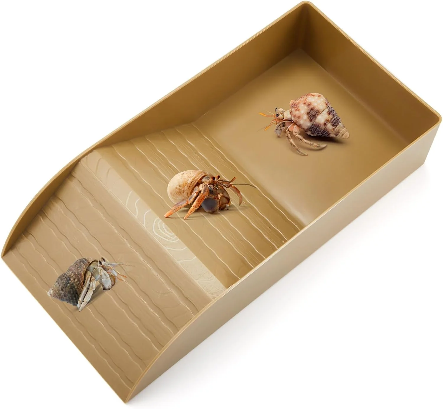 Hermit Crab Water Tank with Climbing Ramp Large Reptile...