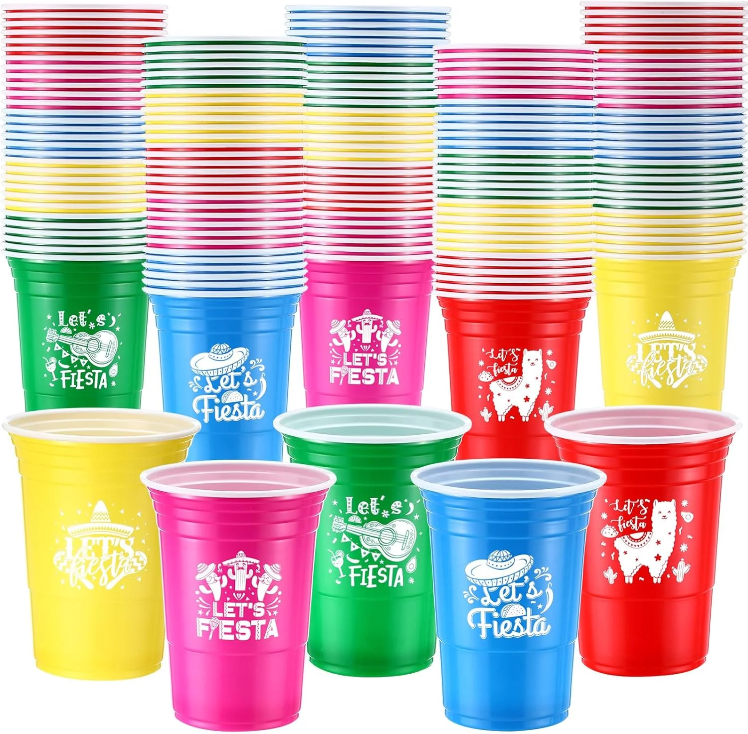 Ziliny 30 Pack Let's Fiesta Cups, Cinco De Mayo