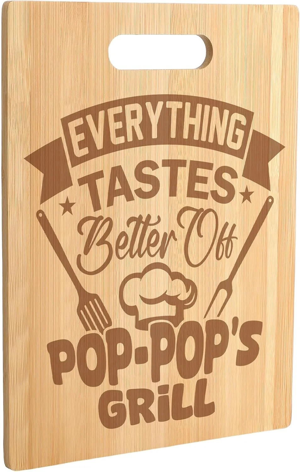 Ziliny Grandpa Gifts from Grandkids, 13x9.8 Inch Engraved Bamboo