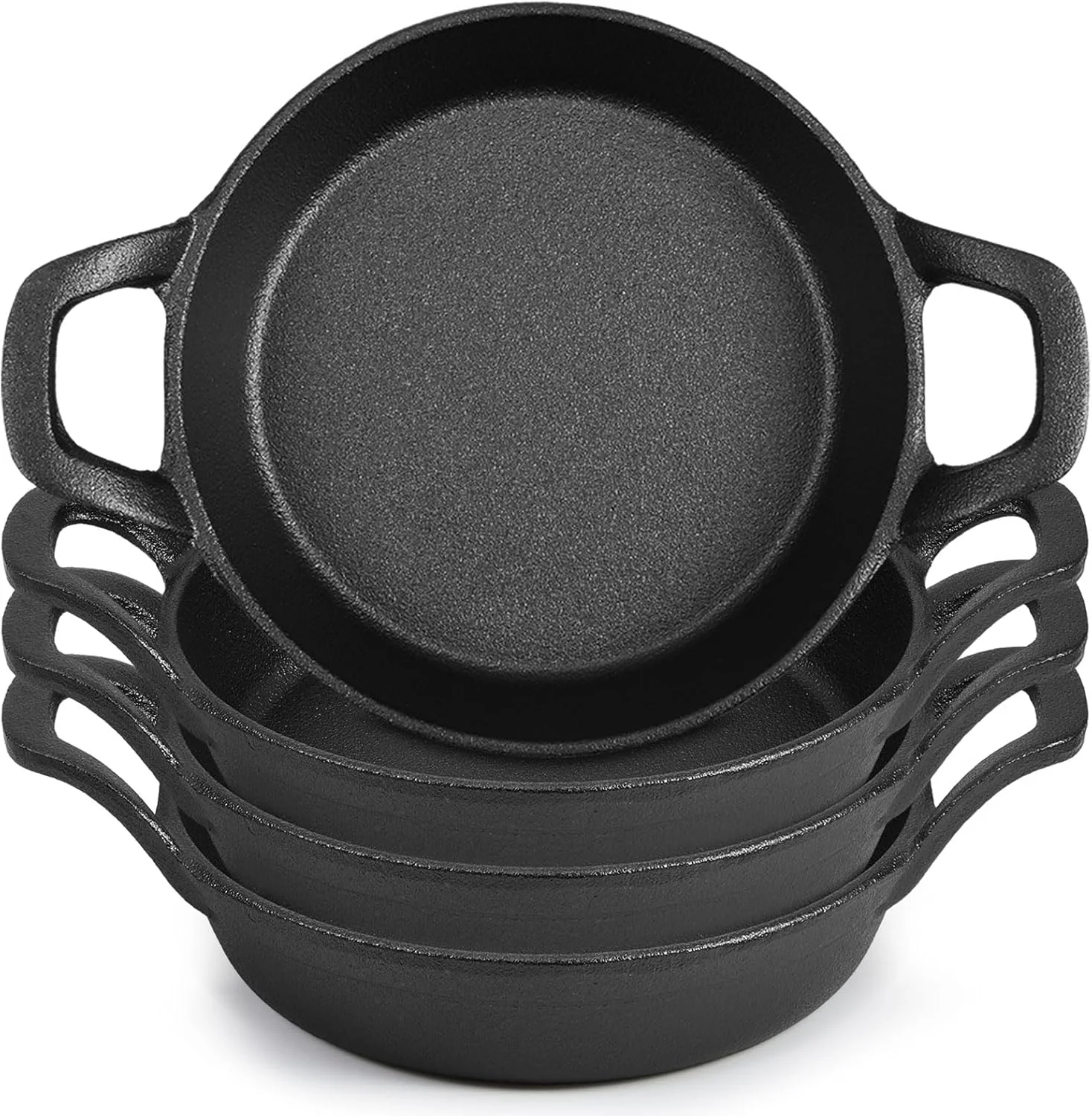 Ziliny Mini Cast Iron Skillets 6.3 x 6.3 x