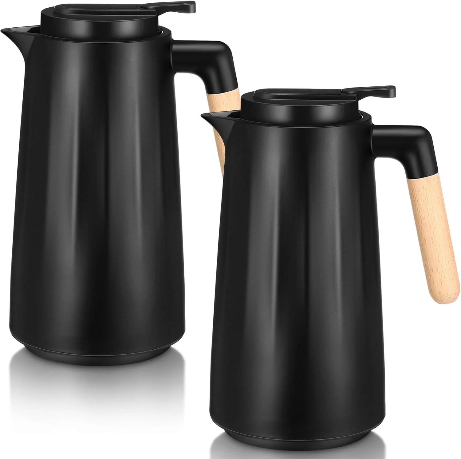Ziliny 2 Pcs 34 oz Thermal Coffee Carafe Double