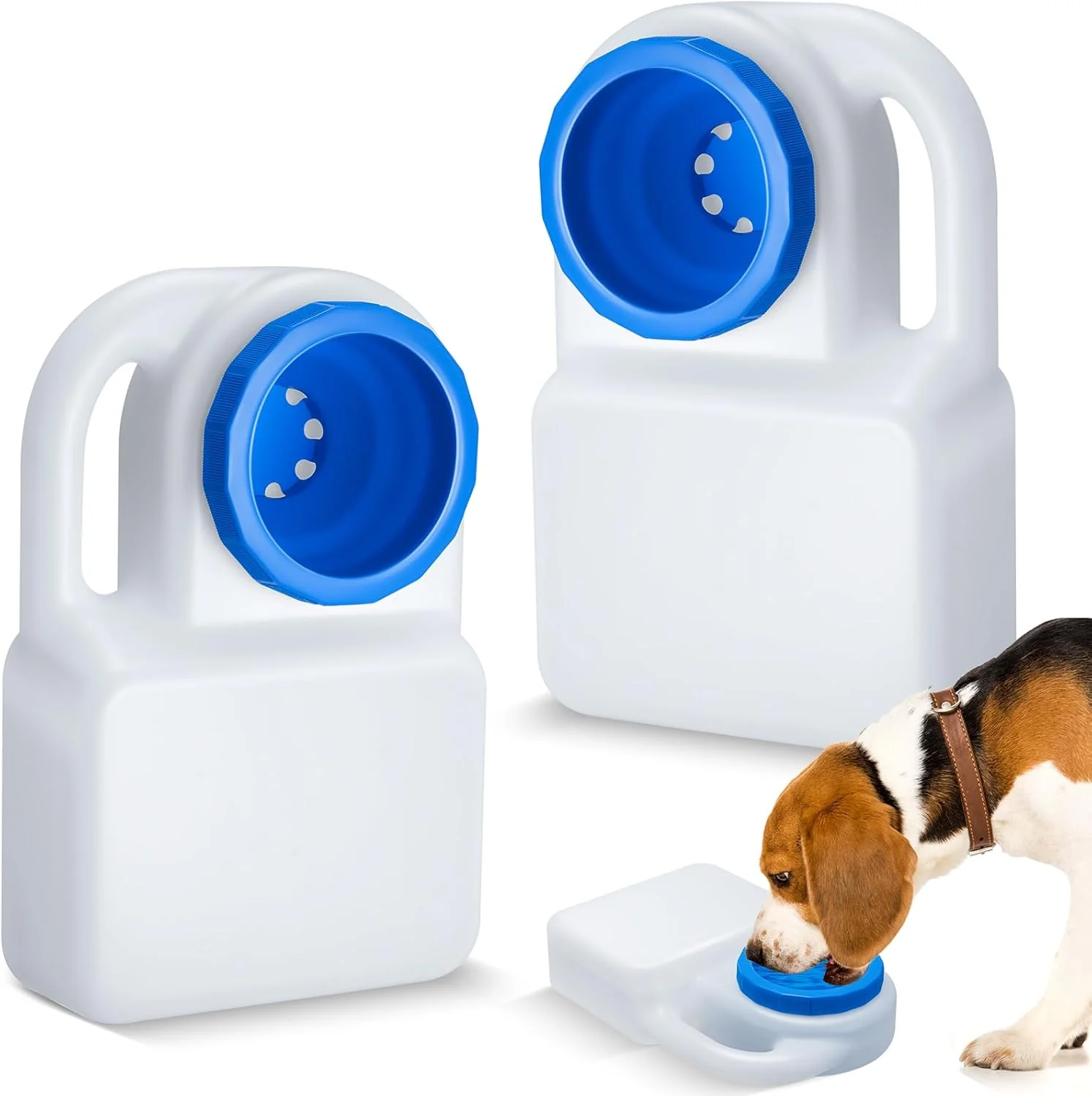 Ziliny 2 Pcs 3 Quart Dog Travel Water Bowl