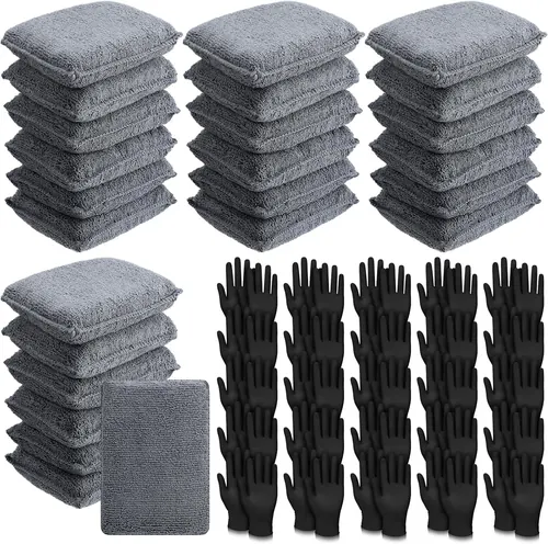 Ziliny 24 Set Wood Stain Applicators and Disposable Latex
