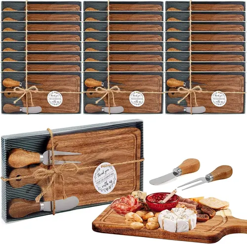 Ziliny 24 Set Bridal Baby Shower Cheese Prizes Wooden