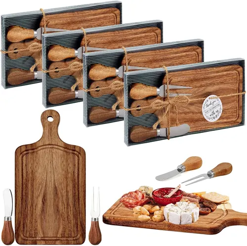 Ziliny 4 Set Bridal Baby Shower Cheese Prizes Wooden