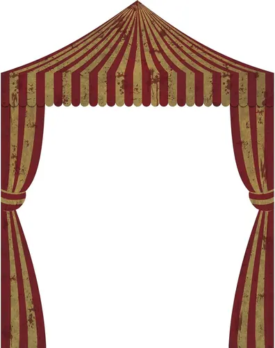 Ziliny 3 Pcs Carnival Party Decorations Halloween Awning Red