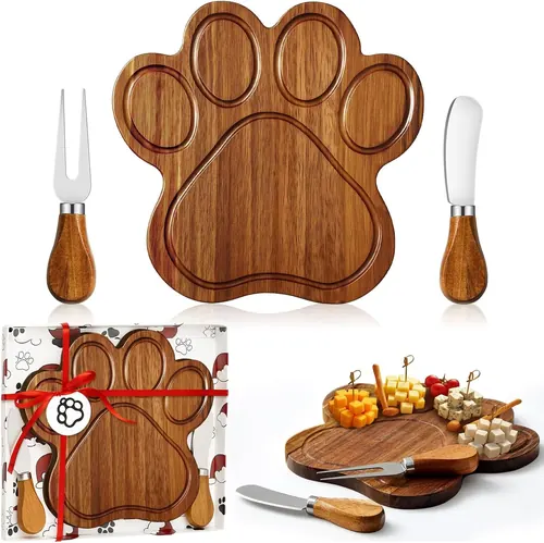Ziliny Dog Lovers Gifts for Women, Dog Paw Cheese