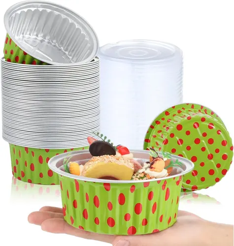 Ziliny 50 Pcs 1lb Christmas Bread Loaf Pans