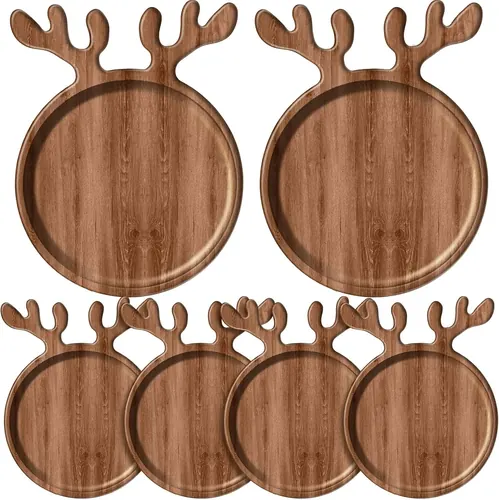 Ziliny 6 Pcs Christmas Appetizer Platter 12 Inch Christmas
