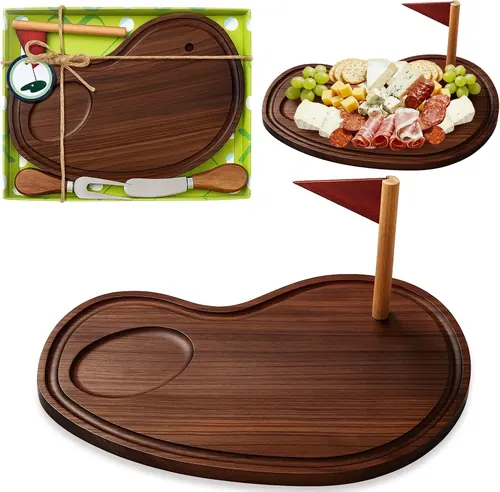 Ziliny Golf Cheese Board Gift Set Golf Party Favor