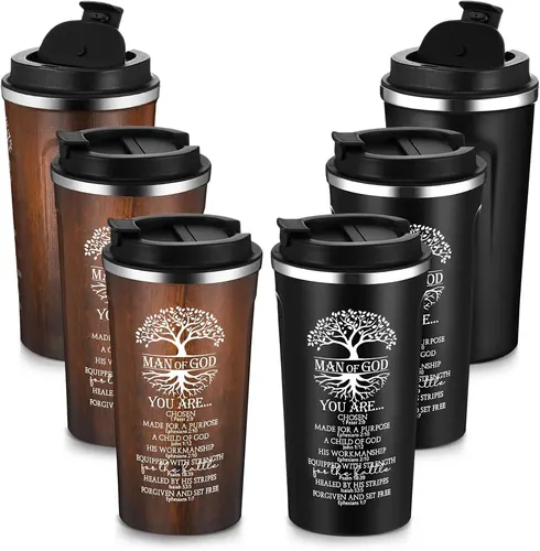 Ziliny 6 Pcs Christian Gifts for Men 17 oz