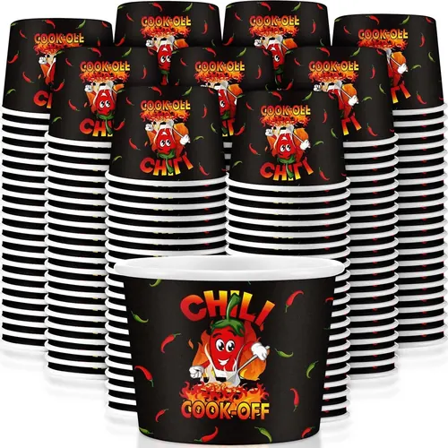 Ziliny 200 Pcs Chili Cook off Party Decorations Disposable