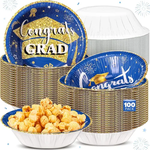 Ziliny 100 Pcs 16 oz Graduation Party Supplies Congrats
