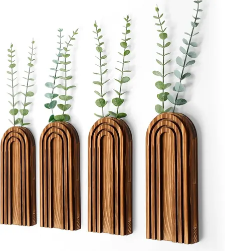 Ziliny 4 Pack Wall Planter Indoor Decor Plant Holders