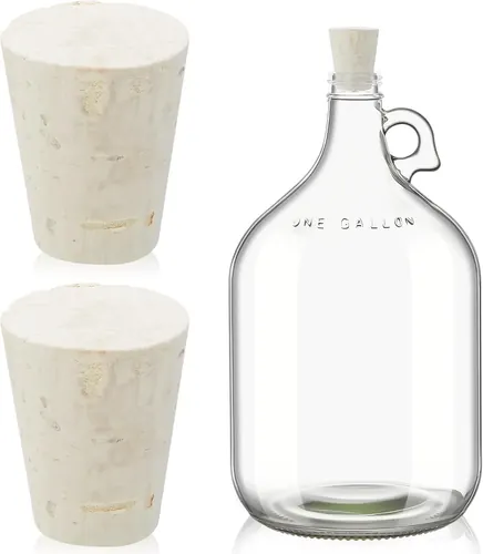 Ziliny 2 Pcs Carboy Cork Stopper, Glass Carboy Cap