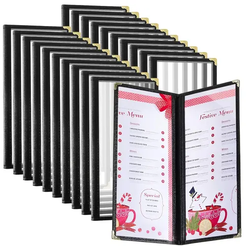 Ziliny 20 Pcs 4.5 x 11 Inches Transparent Restaurant