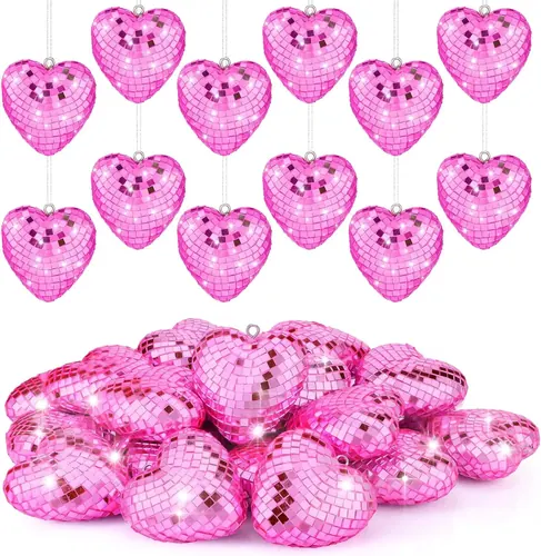 Ziliny 24 Pcs 24 Pcs Valentine‘s Day Heart Hanging
